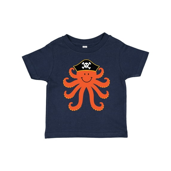 Inktastic Pirate Octopus Kids Funny Boys or Girls Toddler T-Shirt