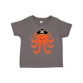 thumbnail image 1 of Inktastic Pirate Octopus Kids Funny Boys or Girls Toddler T-Shirt, 1 of 5