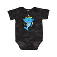 thumbnail image 1 of Inktastic Pirate Shark, Cute Shark, Little Shark, Blue Shark Boys or Girls Baby Bodysuit, 1 of 5