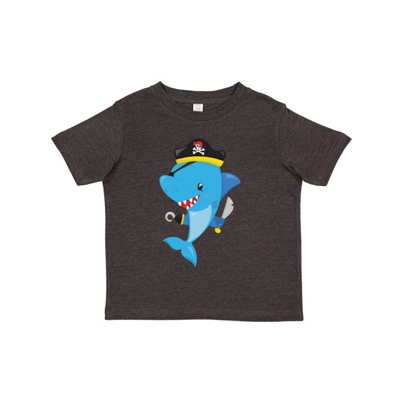 Inktastic Pirate Shark, Cute Shark, Little Shark, Blue Shark Boys or Girls Toddler T-Shirt