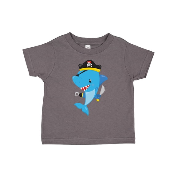 Inktastic Pirate Shark, Cute Shark, Little Shark, Blue Shark Boys or Girls Toddler T-Shirt