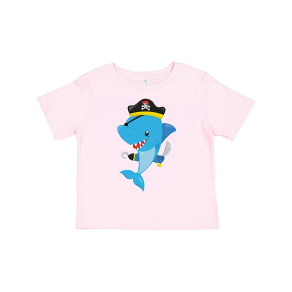 Inktastic Pirate Shark, Cute Shark, Little Shark, Blue Shark Boys or Girls Toddler T-Shirt