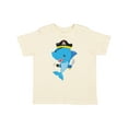 thumbnail image 1 of Inktastic Pirate Shark, Cute Shark, Little Shark, Blue Shark Boys or Girls Toddler T-Shirt, 1 of 5
