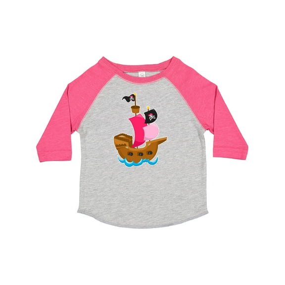 Inktastic Pirate Ship Girls Toddler T-Shirt