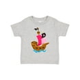 thumbnail image 1 of Inktastic Pirate Ship Girls Toddler T-Shirt, 1 of 5
