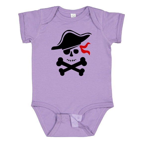 Inktastic Pirate Skull and Cross Bones Boys or Girls Baby Bodysuit