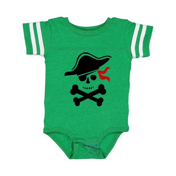 Inktastic Pirate Skull and Cross Bones Boys or Girls Baby Bodysuit