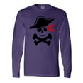 thumbnail image 1 of Inktastic Pirate Skull and Cross Bones Long Sleeve T-Shirt, 1 of 5