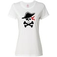 thumbnail image 1 of Inktastic Pirate Skull and Cross Bones Women's T-Shirt, 1 of 5