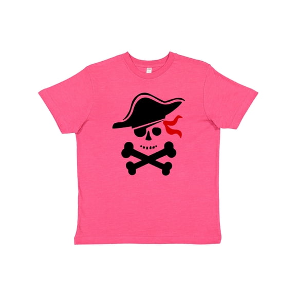 Inktastic Pirate Skull and Cross Bones Youth T-Shirt