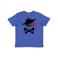 thumbnail image 1 of Inktastic Pirate Skull and Cross Bones Youth T-Shirt, 1 of 5