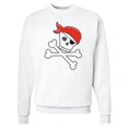 thumbnail image 1 of Inktastic Pirate Skull and Crossbones Adult Sweatshirt, 1 of 4
