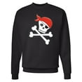 thumbnail image 1 of Inktastic Pirate Skull and Crossbones Adult Sweatshirt, 1 of 4