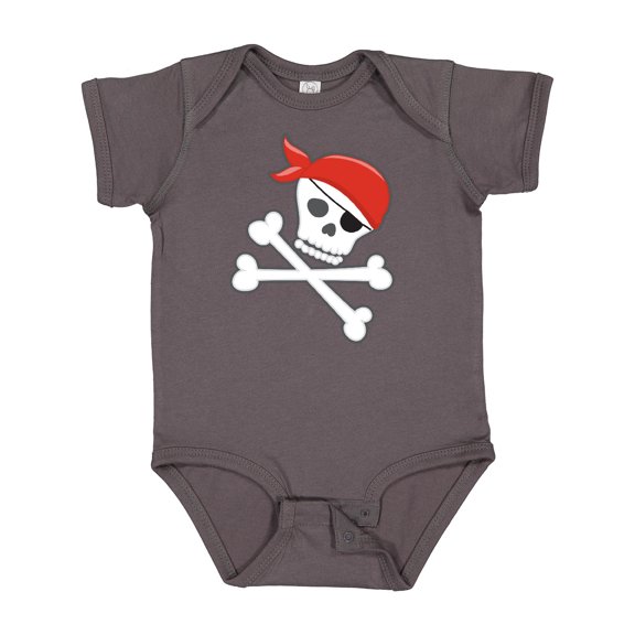 Inktastic Pirate Skull and Crossbones Boys or Girls Baby Bodysuit