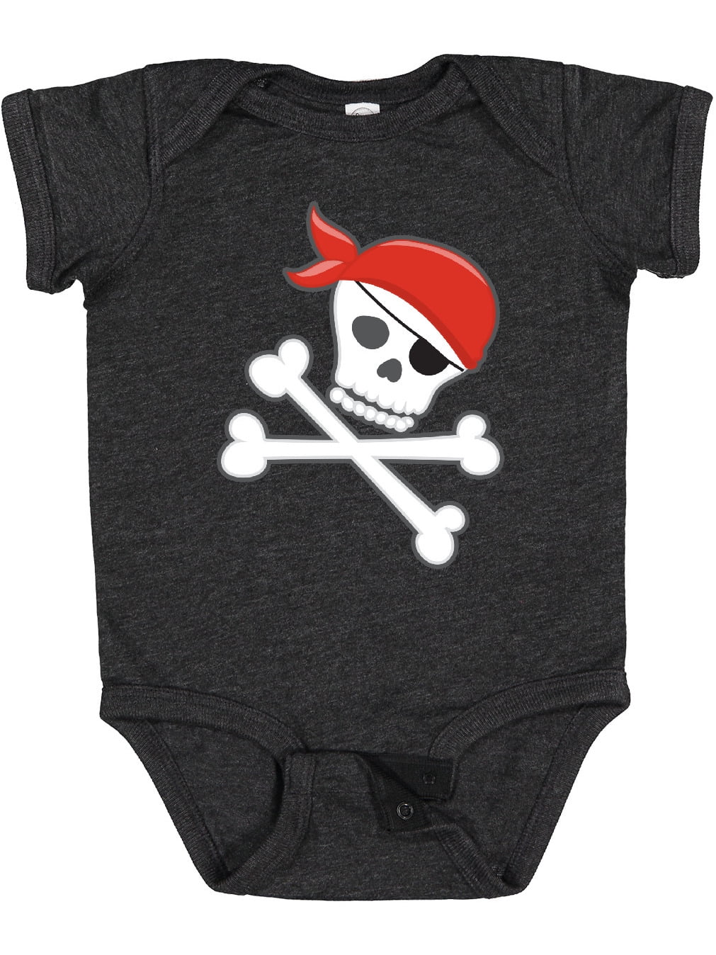 Inktastic Pirate Skull and Crossbones Boys or Girls Baby Bodysuit