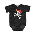 thumbnail image 1 of Inktastic Pirate Skull and Crossbones Boys or Girls Baby Bodysuit, 1 of 5
