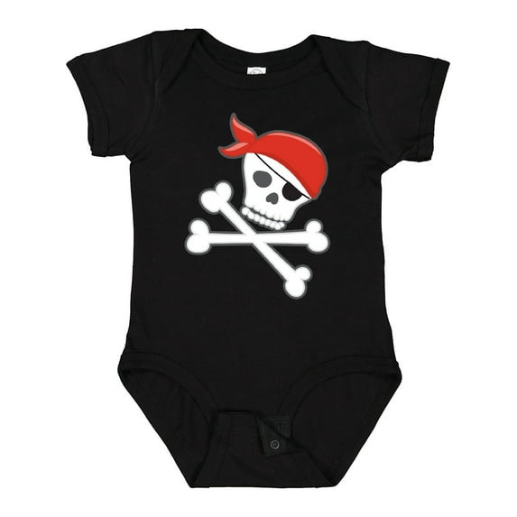 Inktastic Pirate Skull and Crossbones Boys or Girls Baby Bodysuit