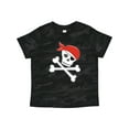 thumbnail image 1 of Inktastic Pirate Skull and Crossbones Boys or Girls Toddler T-Shirt, 1 of 5