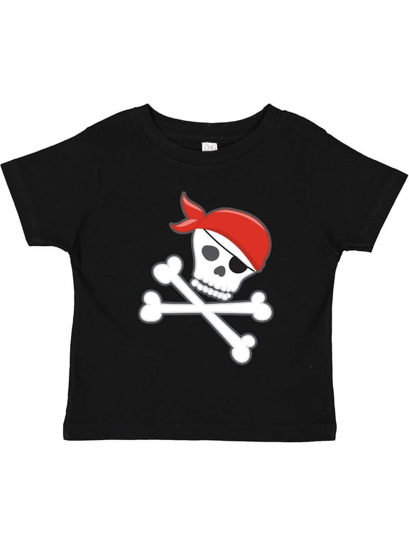Pirate Skull and Crossbones Boys or Girls Toddler T-Shirt
