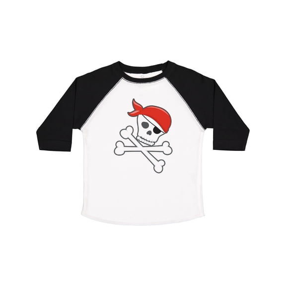 Inktastic Pirate Skull and Crossbones Boys or Girls Toddler T-Shirt