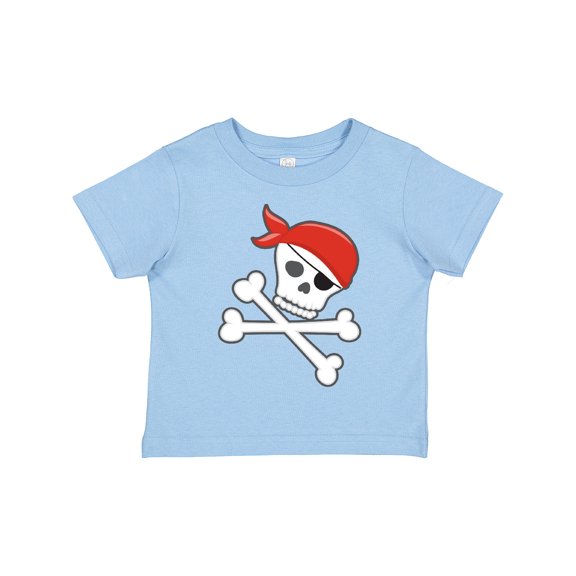 Inktastic Pirate Skull and Crossbones Boys or Girls Toddler T-Shirt