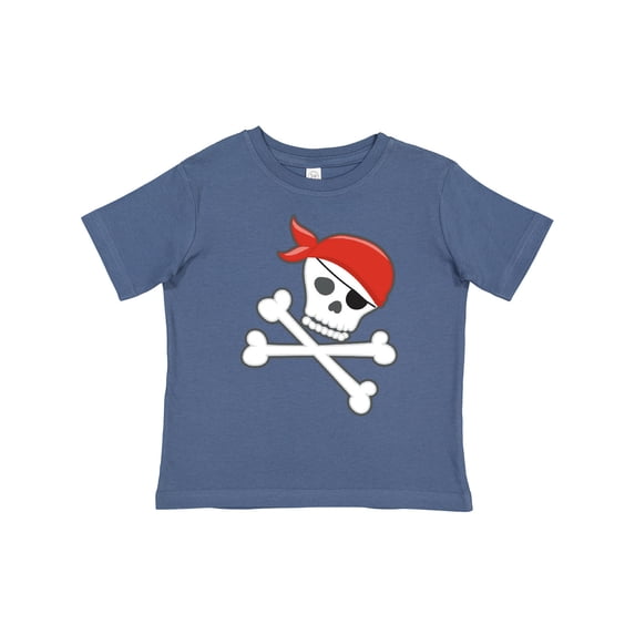 Inktastic Pirate Skull and Crossbones Boys or Girls Toddler T-Shirt