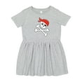 thumbnail image 1 of Inktastic Pirate Skull and Crossbones Girls Toddler Dress, 1 of 5