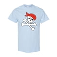 thumbnail image 1 of Inktastic Pirate Skull and Crossbones T-Shirt, 1 of 5
