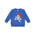 thumbnail image 1 of Inktastic Pirate Skull and Crossbones Toddler Sweatshirt, 1 of 4
