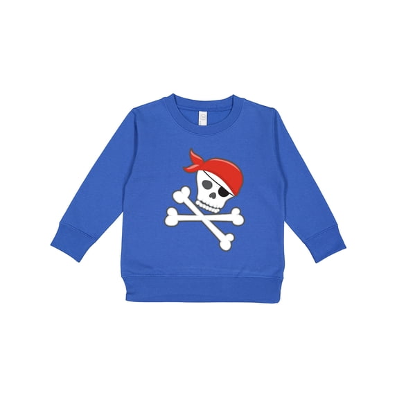 Inktastic Pirate Skull and Crossbones Toddler Sweatshirt