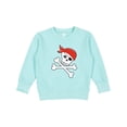 thumbnail image 1 of Inktastic Pirate Skull and Crossbones Toddler Sweatshirt, 1 of 4