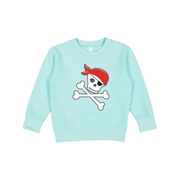 Inktastic Pirate Skull and Crossbones Toddler Sweatshirt