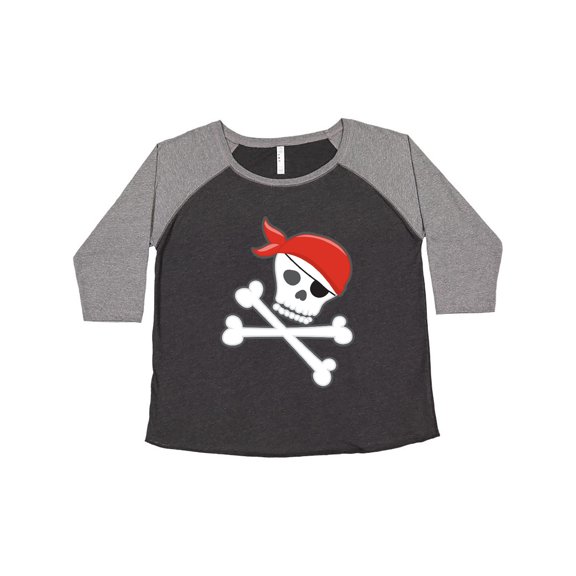 Inktastic Pirate Skull and Crossbones Women's Plus Size T-Shirt