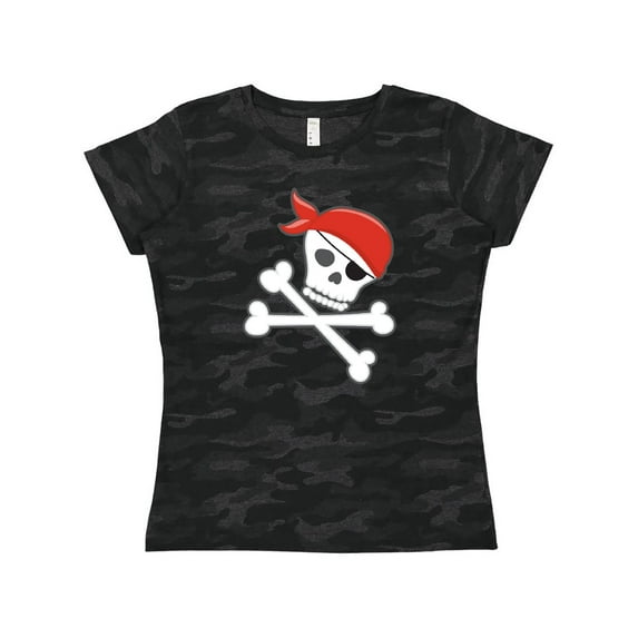 Inktastic Pirate Skull and Crossbones Women's T-Shirt
