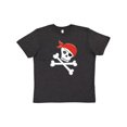 thumbnail image 1 of Inktastic Pirate Skull and Crossbones Youth T-Shirt, 1 of 5