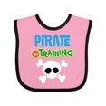 thumbnail image 1 of Inktastic Pirate in Training Boys Baby Bib, 1 of 4
