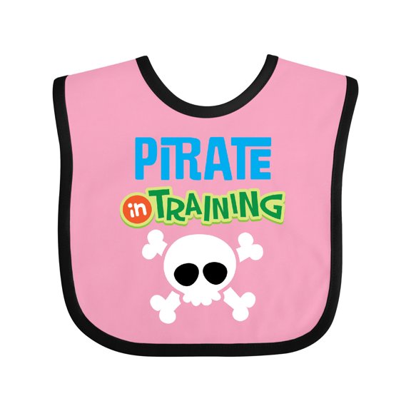 Inktastic Pirate in Training Boys Baby Bib
