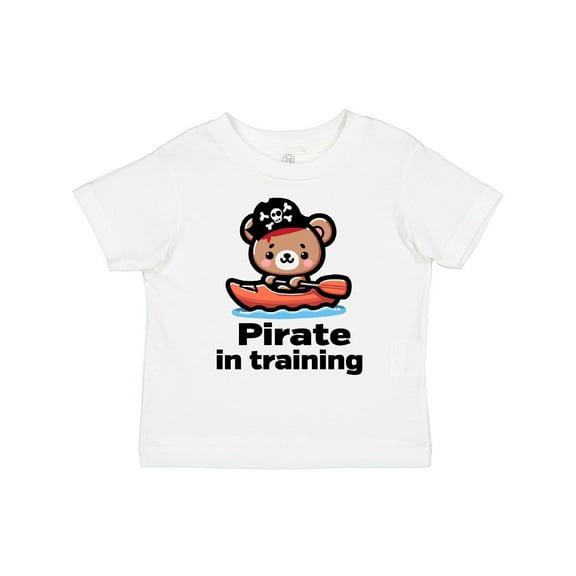 Inktastic Pirate in Training Kayak Bear Boys Toddler T-Shirt