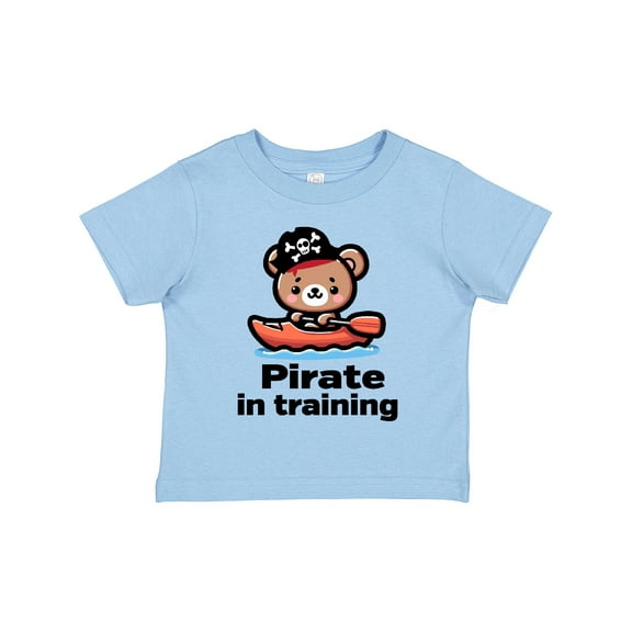 Inktastic Pirate in Training Kayak Bear Boys Toddler T-Shirt