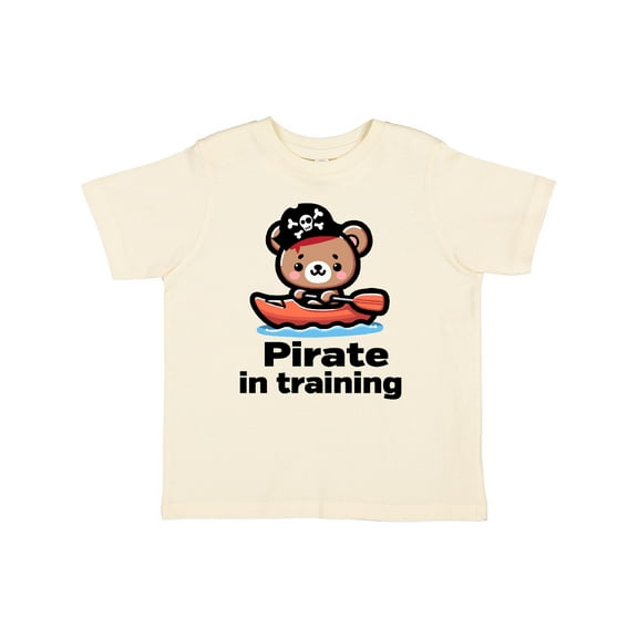 Inktastic Pirate in Training Kayak Bear Boys Toddler T-Shirt