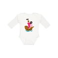 thumbnail image 1 of Inktastic Pirate ship Girls Long Sleeve Baby Bodysuit, 1 of 5