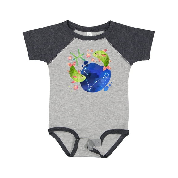 Inktastic Pisces Constellation Zodiac Sign Illustration Boys or Girls Baby Bodysuit