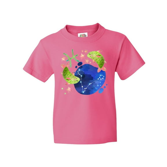 Inktastic Pisces Constellation Zodiac Sign Illustration Youth T-Shirt