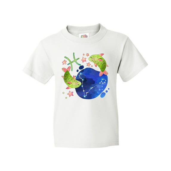 Inktastic Pisces Constellation Zodiac Sign Illustration Youth T-Shirt