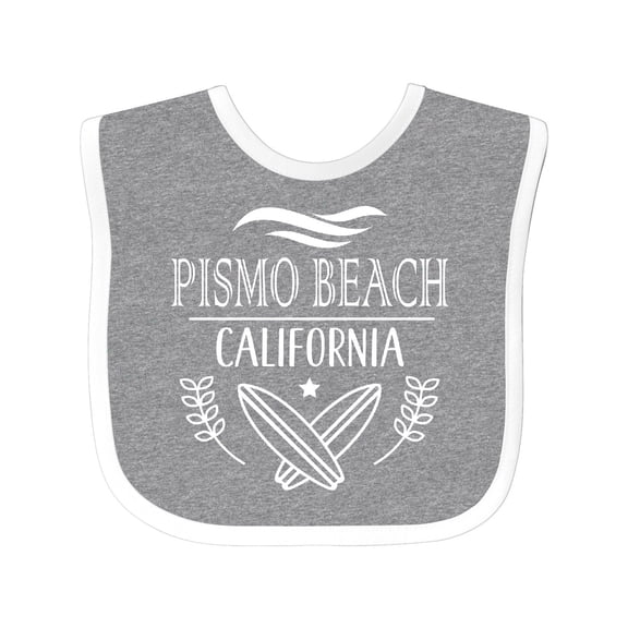 Inktastic Pismo Beach California Trip Surfing Boys or Girls Baby Bib