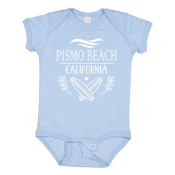 Inktastic Pismo Beach California Trip Surfing Boys or Girls Baby Bodysuit