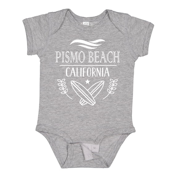 Inktastic Pismo Beach California Trip Surfing Boys or Girls Baby Bodysuit