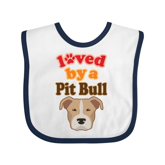 Inktastic Pit Bull Terrier Dog Lover Boys or Girls Baby Bib