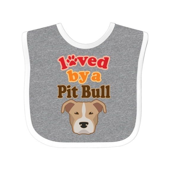 Inktastic Pit Bull Terrier Dog Lover Boys or Girls Baby Bib
