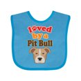 thumbnail image 1 of Inktastic Pit Bull Terrier Dog Lover Boys or Girls Baby Bib, 1 of 4